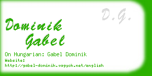 dominik gabel business card